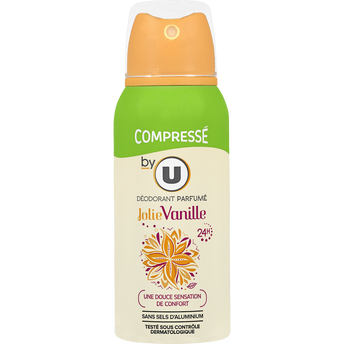 Image de BY U
Déodorant compressé pour femme parfum jolie vanille  atomiseur