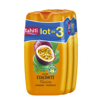 Tahiti Gel Douche Passion Sensation Monoi Tahiti Flacon 3x250ml