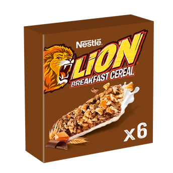 Image de Barres de céréales au caramel et chocolat LION