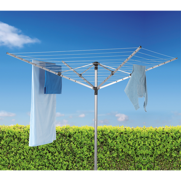 as Séchoir Extérieur 4 Bras En Aluminium 50m D'étandage