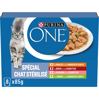 Image de Sachets fraîcheur pour chat stérilisé Multi-variétés PURINA ONE