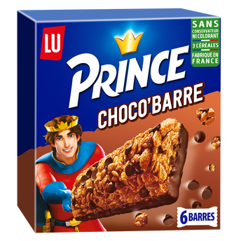 Image de Biscuits Chocolat Barre Prince LU - Paquet de