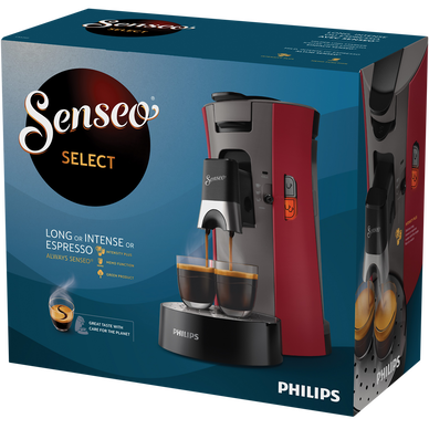 Senséo Select deep CSA240/91 rouge - PHILIPS - Super U, Hyper U, U
