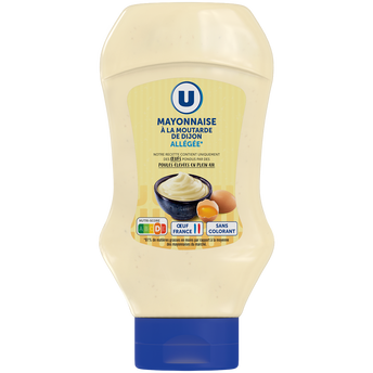 Image de U
Mayonnaise allégée en matières grasses à la moutarde de Dijon  pot