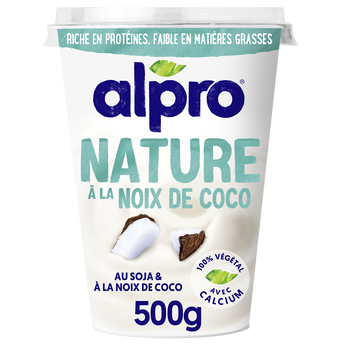 Image de Dessert végétal soja nature coco ALPRO