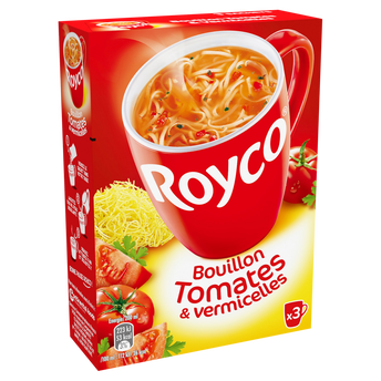 Image de Bouillon de tomates et vermicelles ROYCO Minute soup'