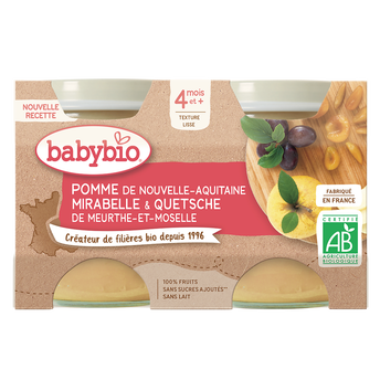 Image de Pot mirabelle pomme BABYBIO