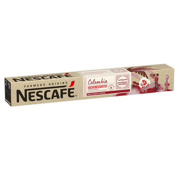 Nescafé Café Capsules Nescafe Farmers Origins Columbia Espresso Décaféïné N°6pure Arabica - Compatible Nespresso - X10
