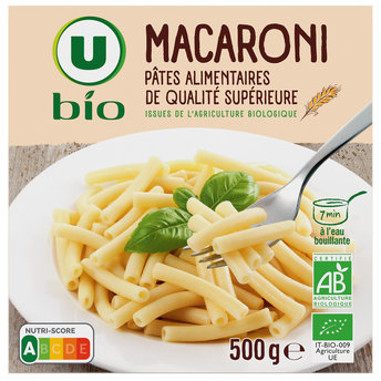 Image de U BIO
Macaroni, étui carton de