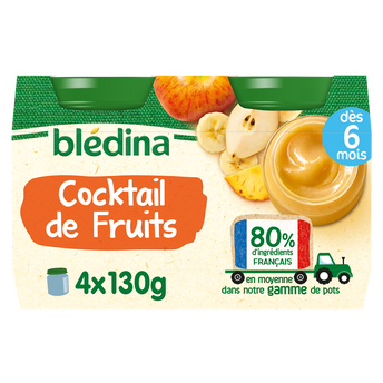 Image de Petits pots bébé aux fruits dès 6 mois BLEDINA