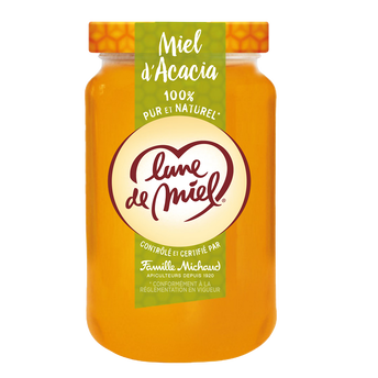 Image de Miel d'acacia liquide LUNE DE MIEL, pot verre