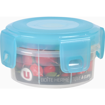 Image de U
Boîte hermétique ronde, 0,25L, couvercle bleu translucide, base