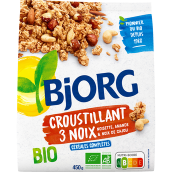 Image de Céréales bio Equilidej croustillant aux 3 noix BJORG