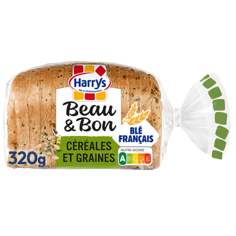 Image de Pain de mie Beau & Bon Céréales et Graines sans additifs HARRYS