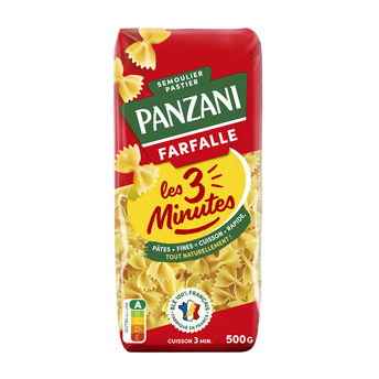 Image de Pâtes FARFALLE 3 minutes PANZANI