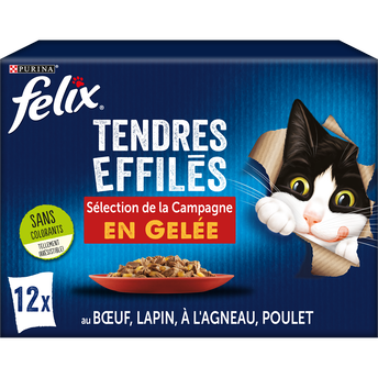 Image de Sachets fraîcheur pour chat Tendres Effilés en Gelée Campagne FELIX