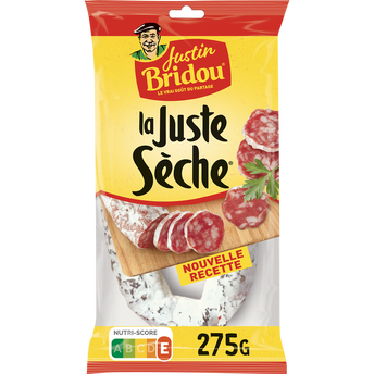 Image de Saucisse sèche pur porc La Juste Sèche JUSTIN BRIDOU