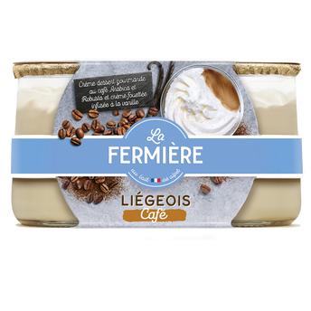Image de Dessert liégeois café LA FERMIERE - 2 pots de