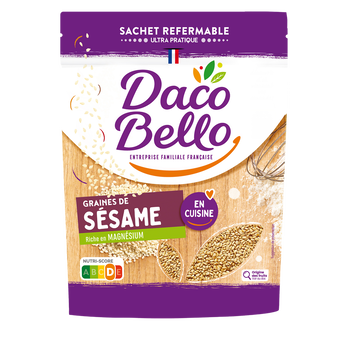 Image de Graines de sésame décortiquées, DACO BELLO, sachet refermable