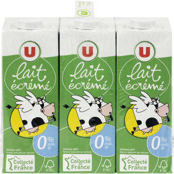 Image de U
Lait UHT écrémé - 6 briques de