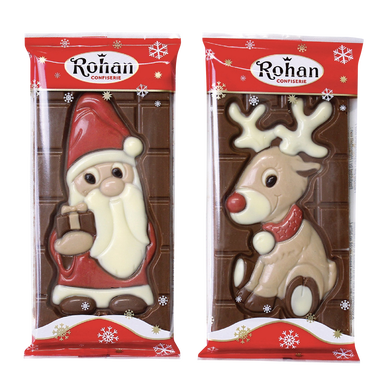 Chocolat Père Noël / rennes ROHAN tablette 100g - Super U, Hyper U, U  Express 