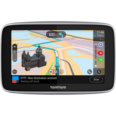 GPS TOMTOM Go Premium monde-écran 5-support de fixation magnétique  alimenté-chargeur de voiture-câble USB - Super U, Hyper U, U Express 