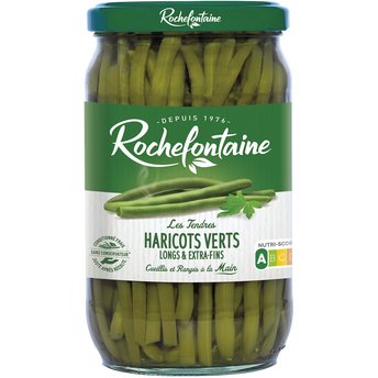 Image de haricots verts extra fins ROCHEFONTAINE bocal