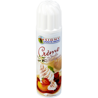 Image de Crème sous pression stérilisée UHT sucrée à la vanille de Madagascar 29% de matère grasse ISIGNY SAINTE MERE