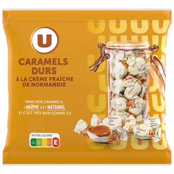 Image de U
Caramels durs à la crème sachet de