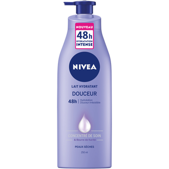 Image de Lait douceur hydratant pour peaux sèches Body NIVEA, flacon de