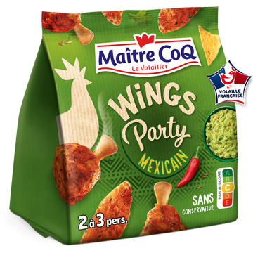 Maître Coq Wings Party Mexicaines, Maitre Coq, Sac, 400g