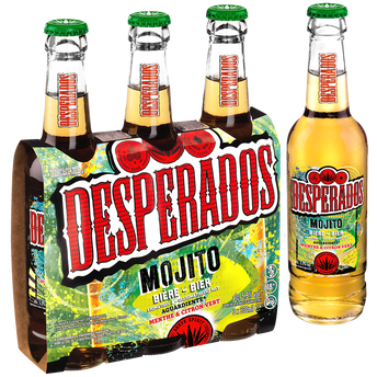 Image de Boisson aromatisée tequila, menthe, citron vert, DESPERADOS mojito, 3bouteilles de