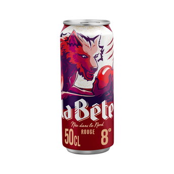 Image de Bière aromatisée fruits rouges LA BÊTE , 8° - Canette