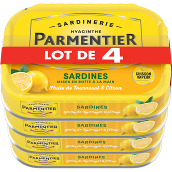 Image de Sardines à l'huile de tournesol et au citron PARMENTIER