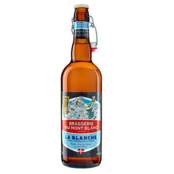 Image de Bière La Blanche BRASSERIE DU MONT BLANC  4,7° - Bouteille