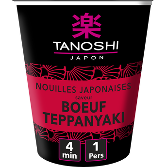 Image de Cup nouilles boeuf teppanyaki TANOSHI
