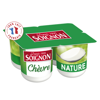 Image de Yaourts au lait de chèvre nature SOIGNON - 4 pots de