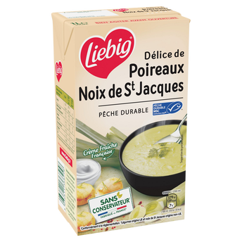 Image de Soupe Fondue de poireaux St Jacques msc LIEBIG