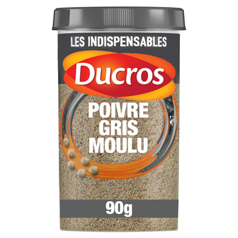 Image de Poivre gris moulu n° 7 DUCROS, boîte ménagère de