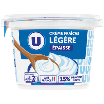 Image de U
Crème fraîche épaisse légère 15%MG - pot