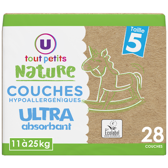 Image de U TOUT PETITS NATURE
Couches Taille 5 11/25kg