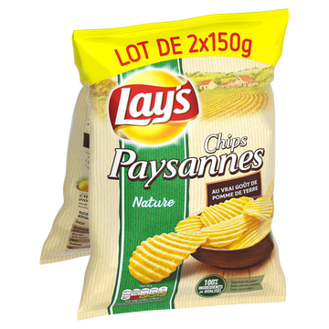 Lay's Chips Paysannes Lay's, 2x150g