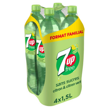 Seven Up Soda Seven Up Sans Sucres- Pack Bouteilles 4x1,5l