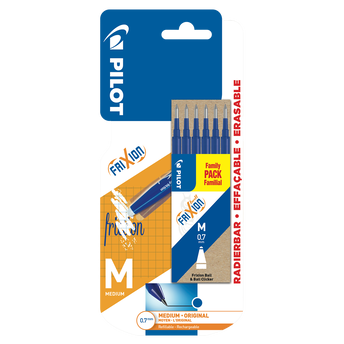 Image de Recharge frixion ball clicker x6 moyen bleu