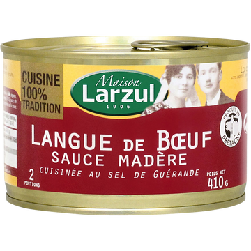 Maison Larzul Langue De Boeuf Sauce Madère Maison Larzul, Boîte De 410g