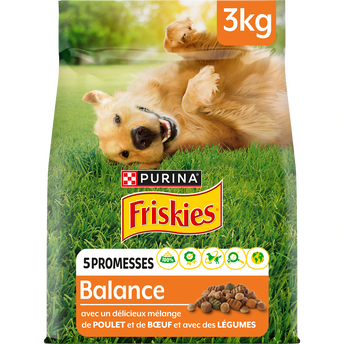 Image de Croquettes pour chien adulte Balance Poulet et Boeuf FRISKIES