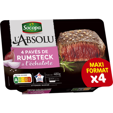 Socopa Pavé Boeuf Mariné Échalotte, Socopa, 4 Pièces