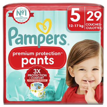 Image de Culotte premium protection pants géant taille 5 PAMPERS