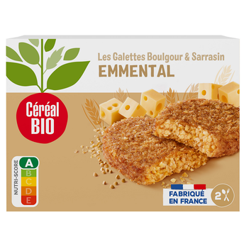 Image de Galette Boulgour, Sarrasin et Emmental CEREAL BIO