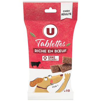 Image de U
Friandises Tablettes pour chien riches en boeuf 10 unités de